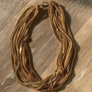 Chunky gold necklace